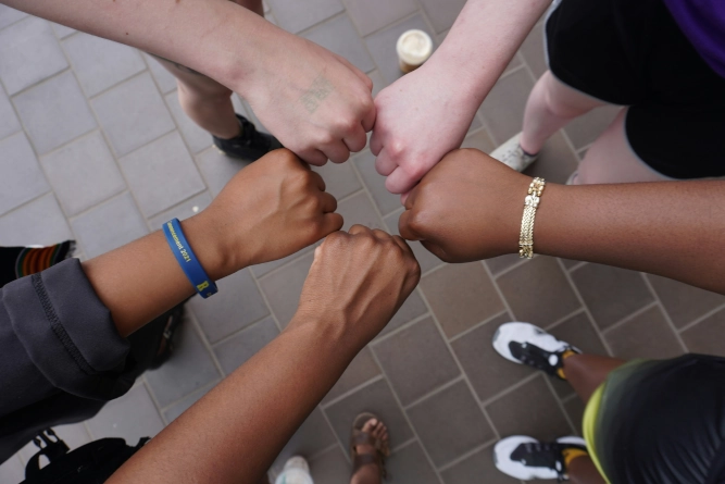 together - hands